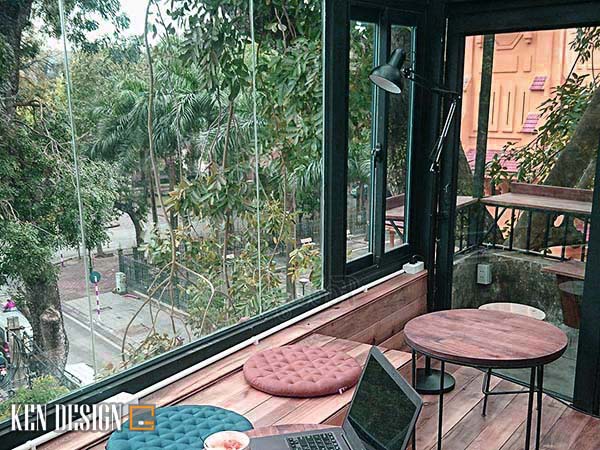 thi công nội thất quán cafe khung thép